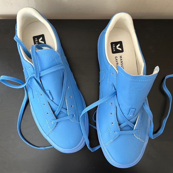Mansur Gavriel X Veja Sneakers in Celeste blue size 41 EU or 10 US - Picture 3 of 11